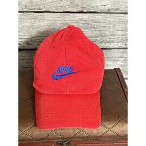 Nike Hat Strapback Dad Cap Mens Red Blue Swoosh Hiking Caual Outdoor